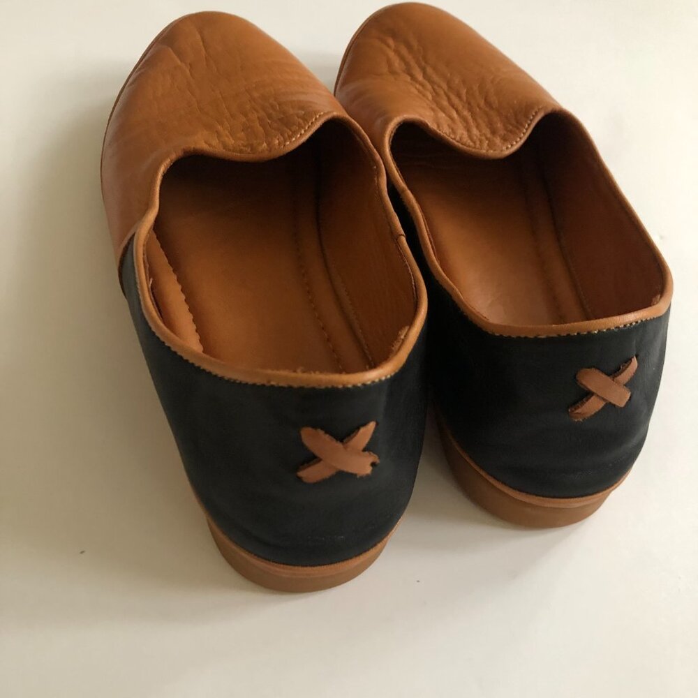 Tan and Black Loafers, DNA Footwear, Size 40